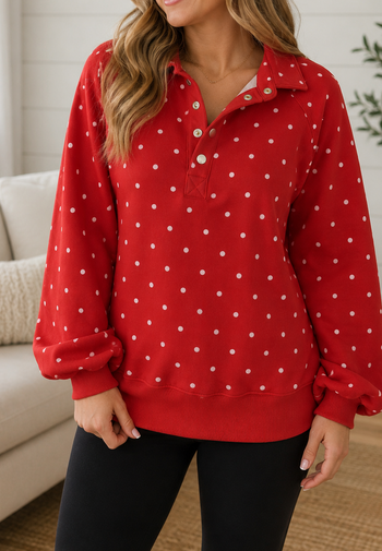 Polka Dot Pullover