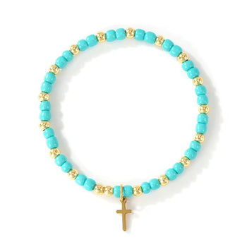 Cross Beaded Bracelet RTS