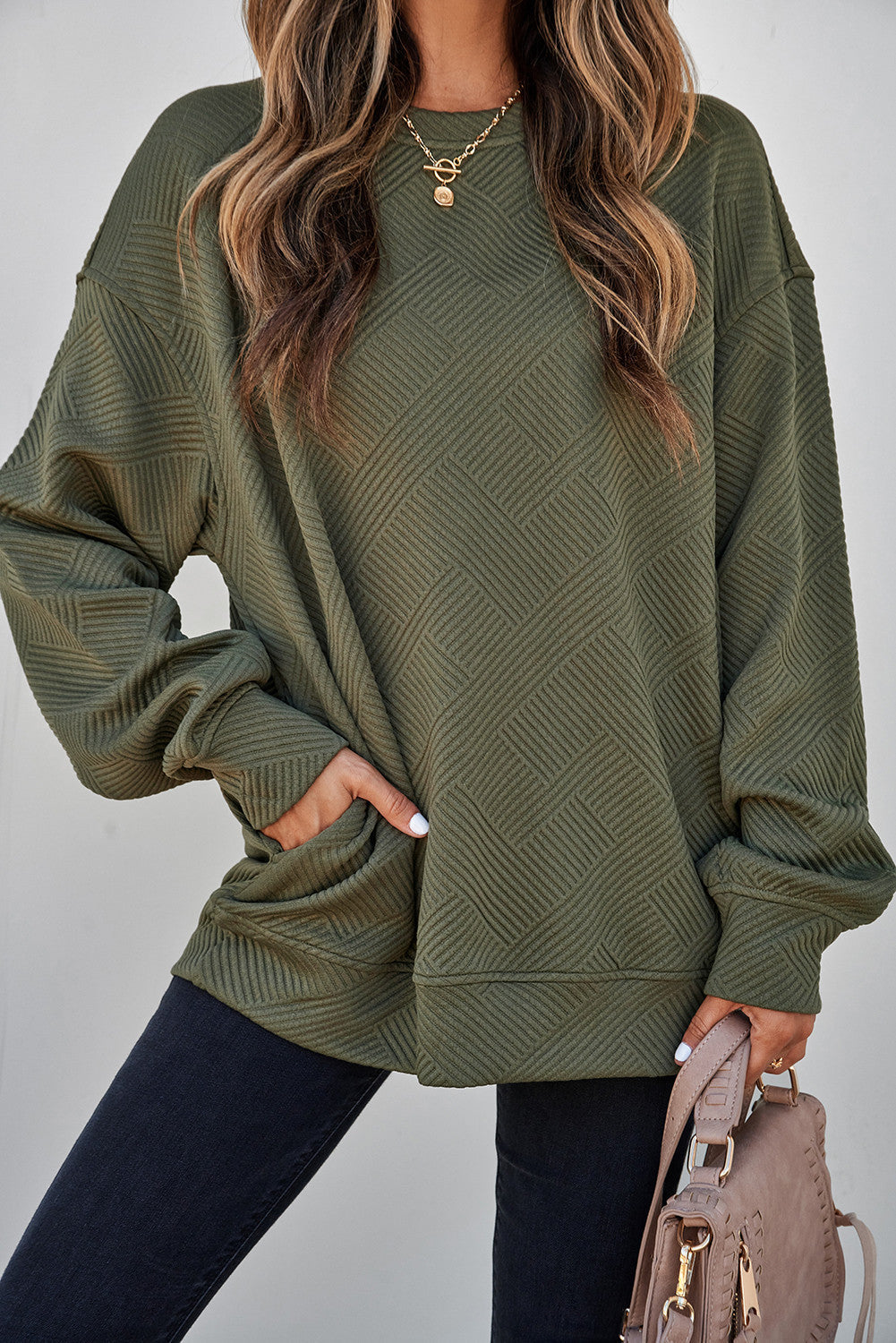 Textured Pocket Pullover RTS