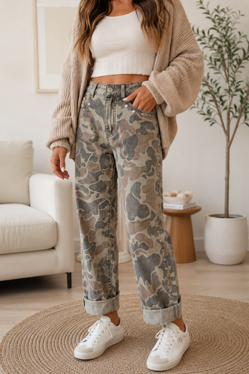 Camo Studded Jeans