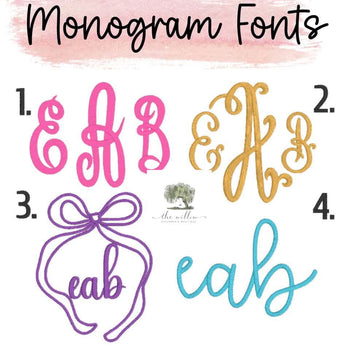Bow Monogram TShirts