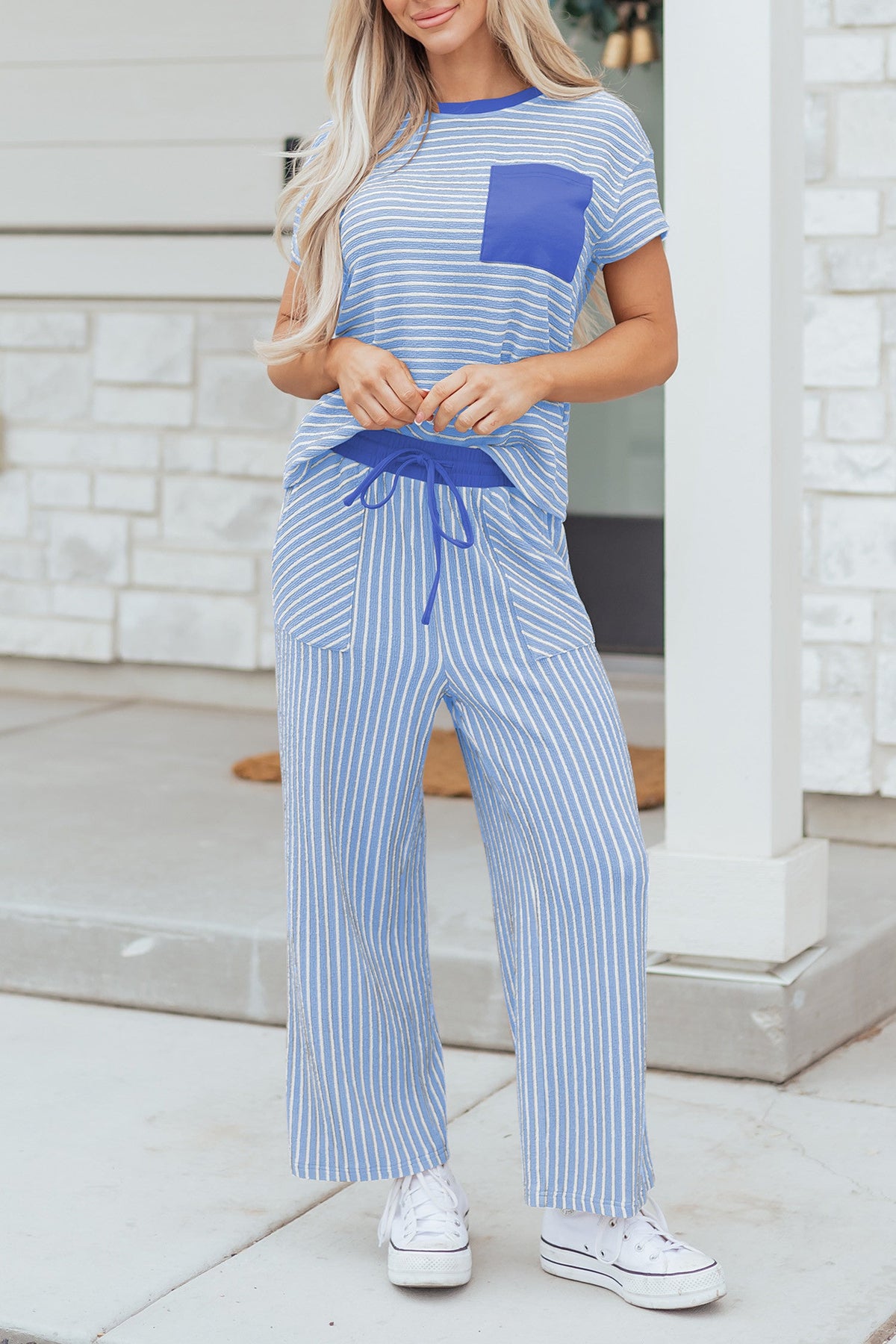 Stripe Drawstring Set