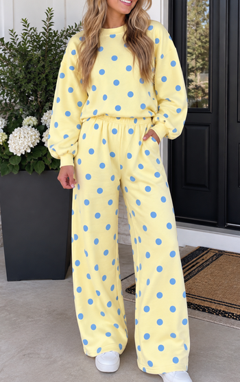 Polka Dot Casual Set