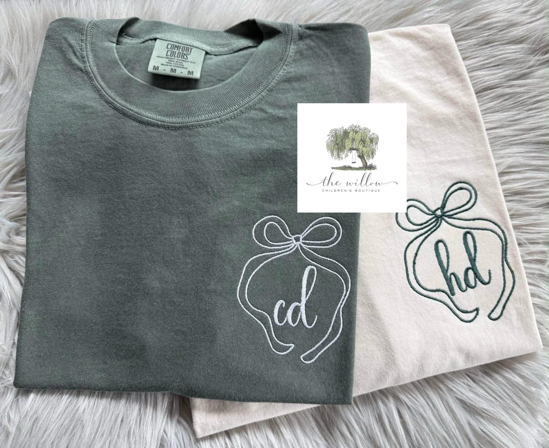 Bow Monogram TShirts