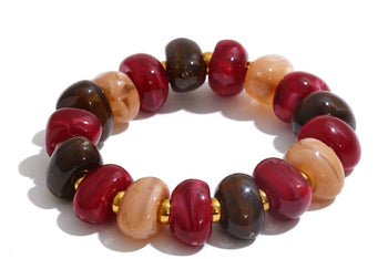 Fall Beaded Necklace & Bracelet
