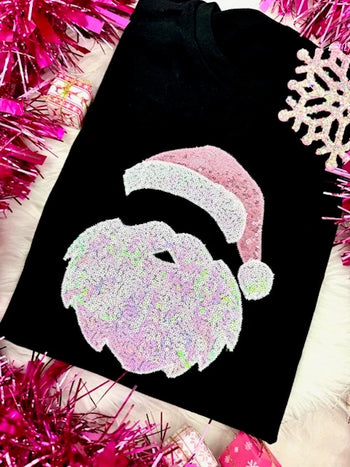 Sequin Santa - Pink