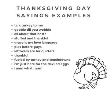 Thanksgiving Day Saying