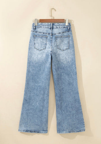 Blue Acid Wash Jeans (Light or Dark Wash) RTS