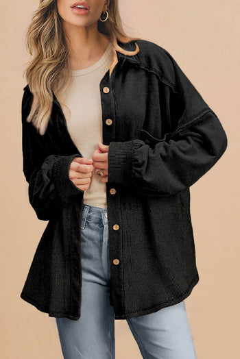 Waffle Knit Shacket