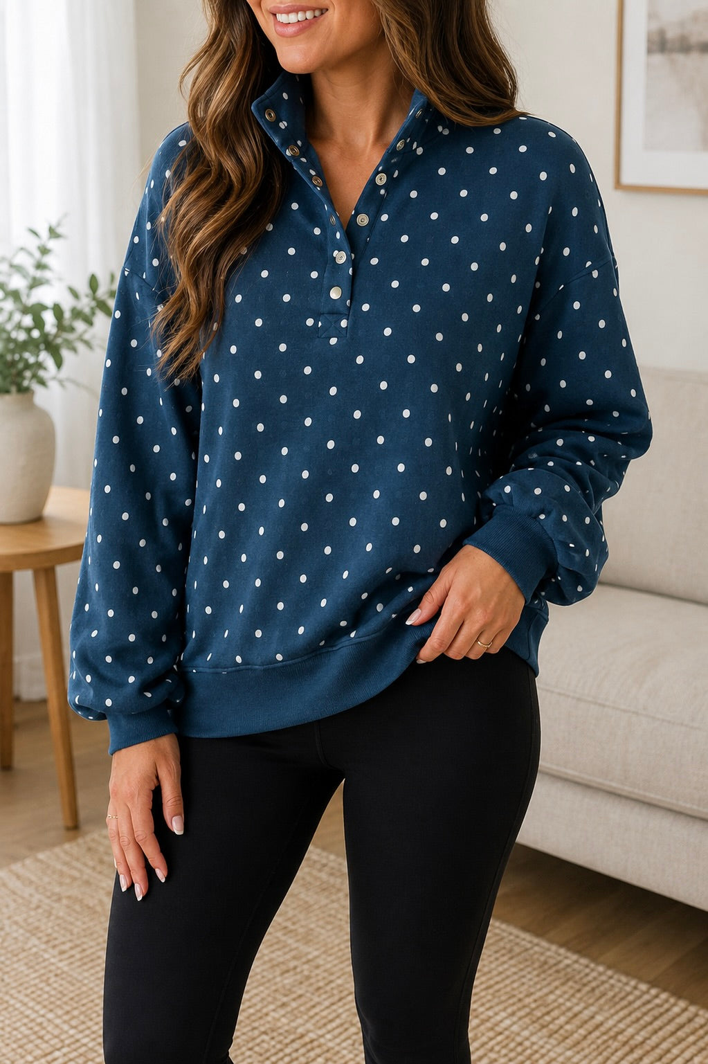 Polka Dot Pullover
