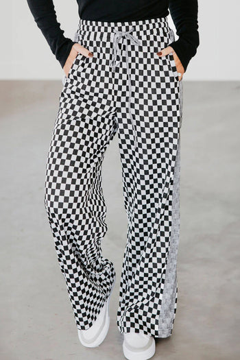 Checkerboard Drawstring Pants FB