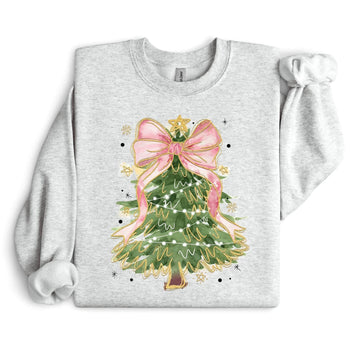 Christmas Tree pink Bow