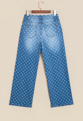 Blue Polka Dot Jeans RTS