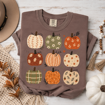 Boho Pumpkin Array Tee.