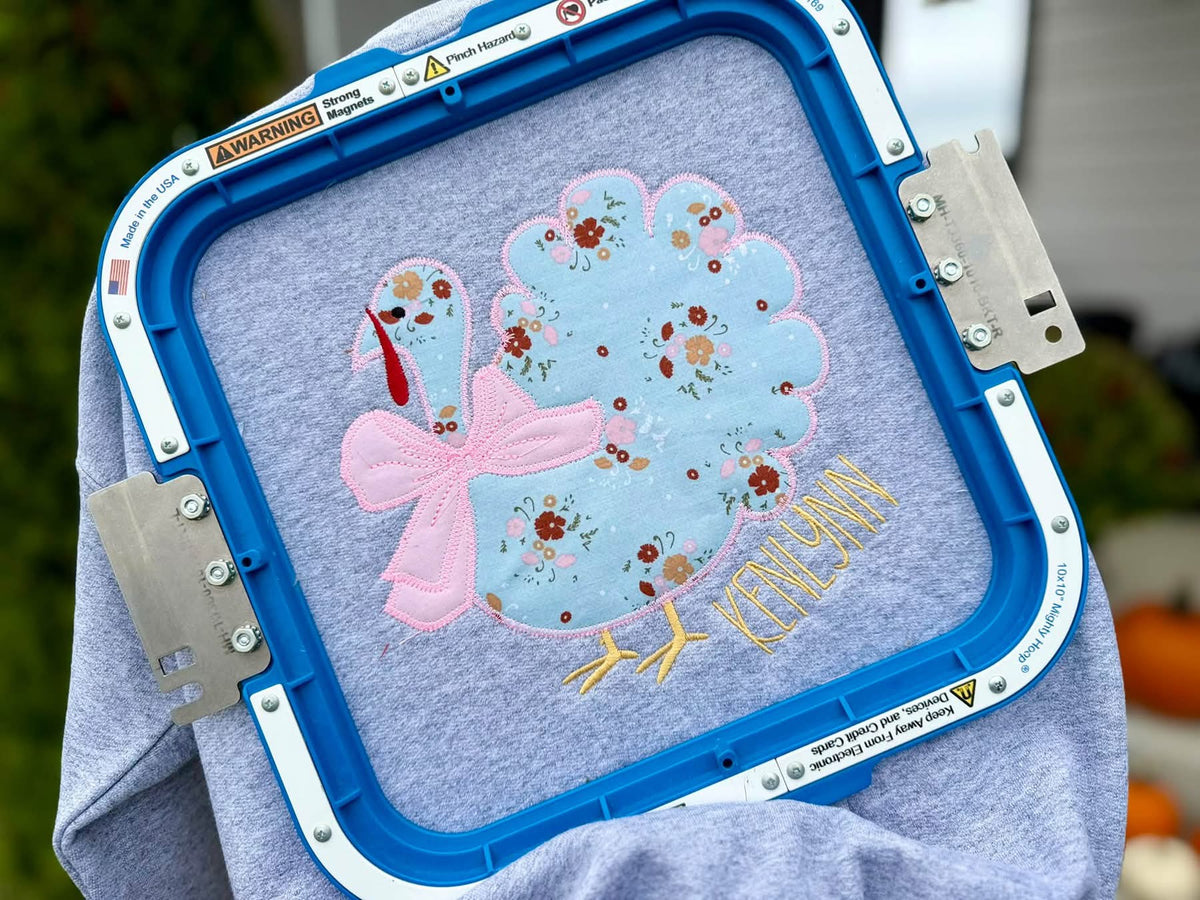 Floral Turkey With Bow