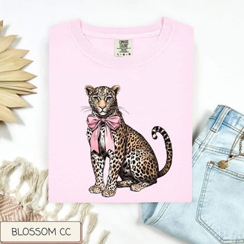 Pink Bow Leopard