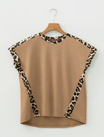 Leopard Trim Shirt