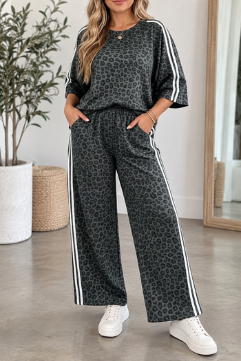 Gray Leopard Plus Set