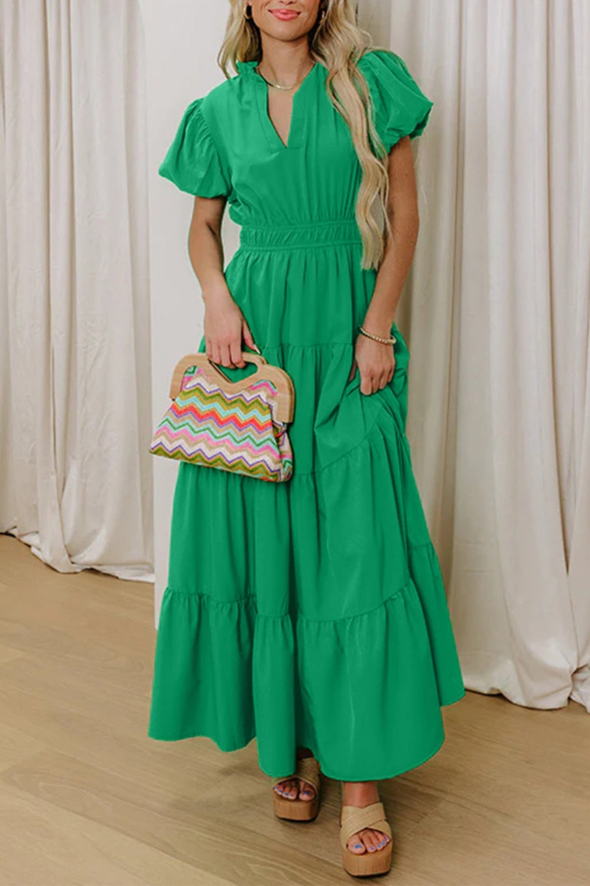 Waist Tiered Dress
