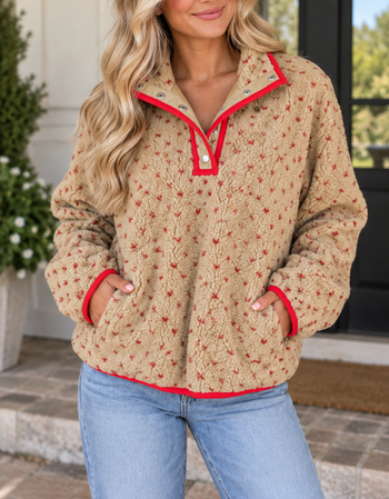 Heart Fleece Sweatshirt