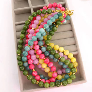 Color Pop Jade Chocker Necklace RTS