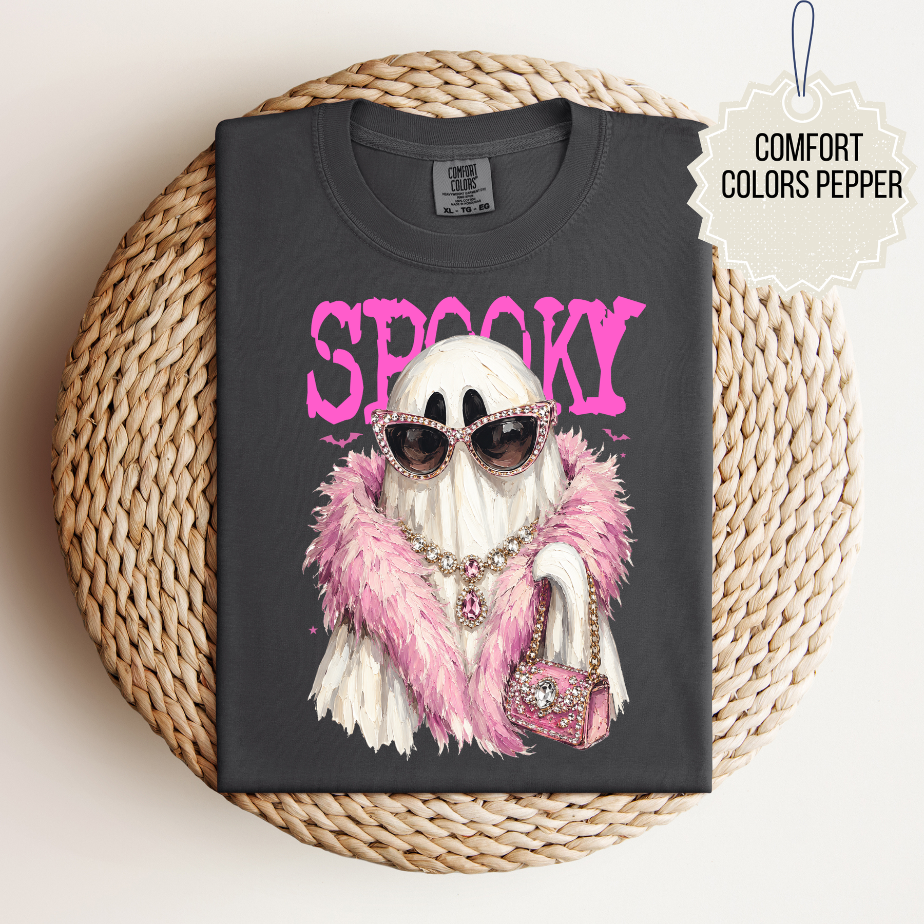 Youth Spooky Boujee Ghost Tee.