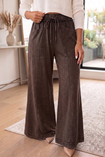 Mineral Wash Flare Pant