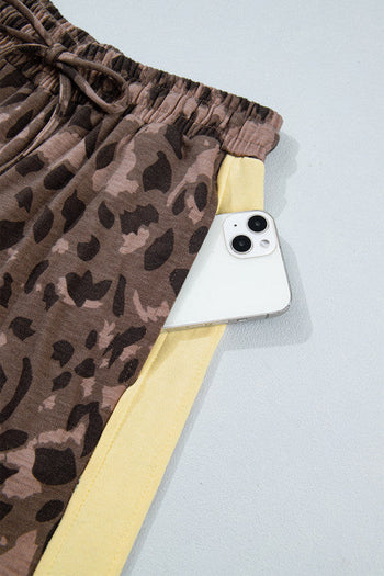 Leopard V Neck Set
