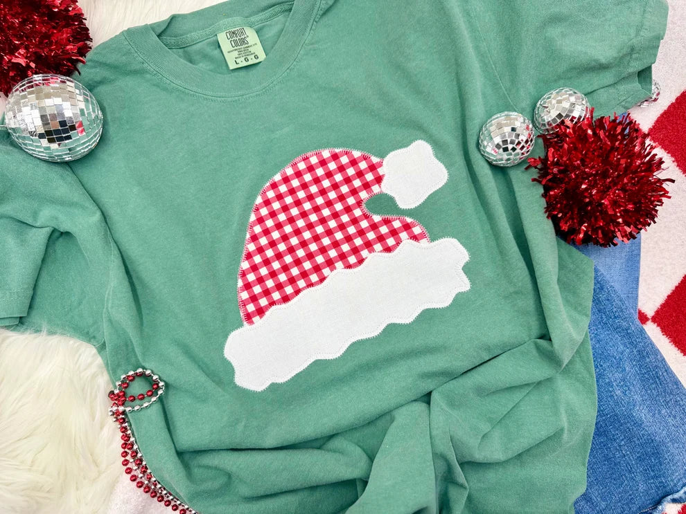 Plaid Santa Hat