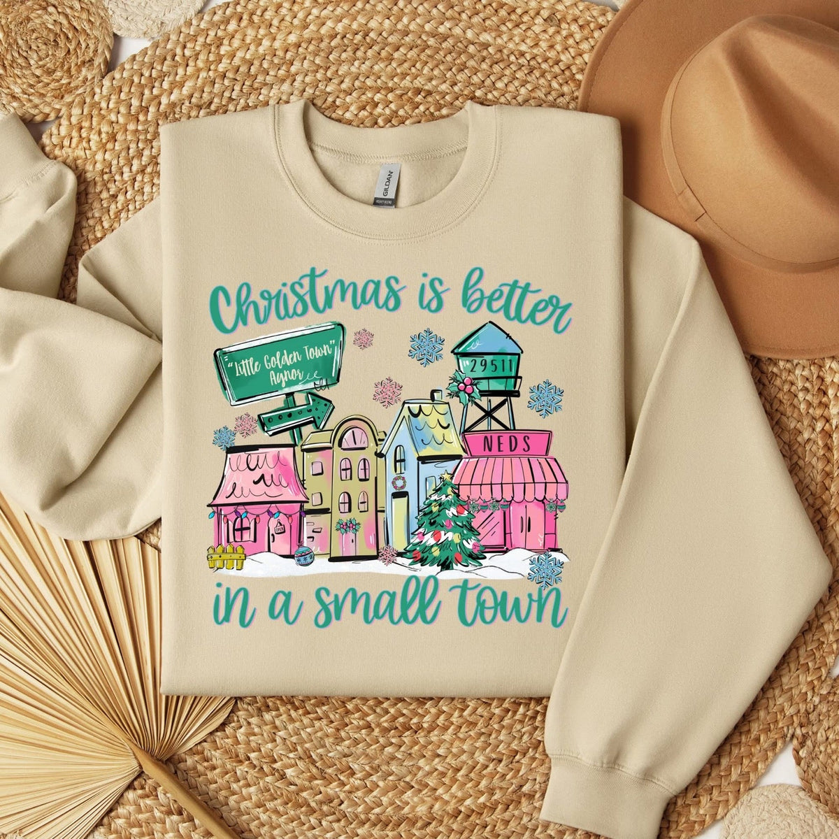 Christmas Is Better Zip Code Custom Tee.
