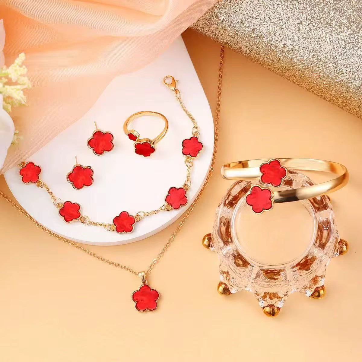 Five Clover Jewelry Set RTS
