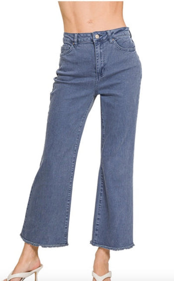 Frayed Bootcut  High Rise Jeans Zenana*multiple colors* RTS