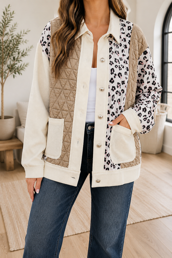 Khaki Leopard Jacket