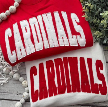Custom Raggy School Spirit Appliqué Sweatshirt
