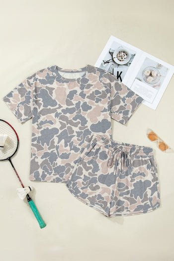 Camo Loose Top Outfit RTS
